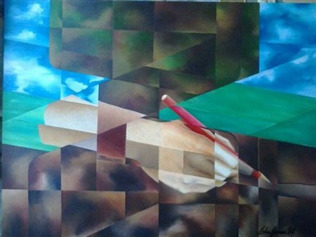 ANDREA GAVAZZI Mede (PV) 1975 ASSUEFAZIONE 2013 Acrilico su tavola 35x54...