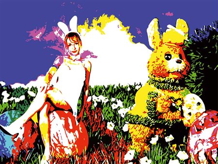 MASSIMO FALSACI Cannobio (VB) 1974 IN THE GARDEN 2010 Stampa e acrilico su...