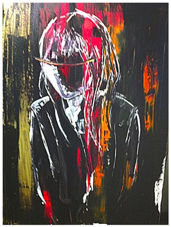 NADIA CROSIGNANI Milano 1960 BRUMA N.D. Acrilico su tela 100x70 Certificato...