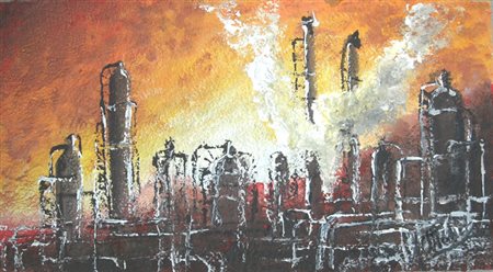 FRANCESCO OTTOBRE Fornia (LT) 1956 ENERGETIKA 2006 Tecnica mista su tavola...