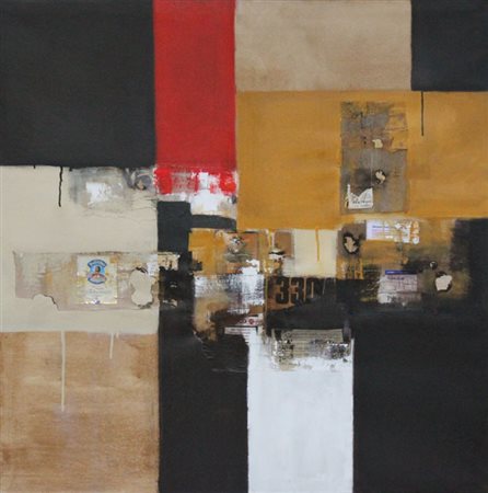 PAOLO CHIAPETTO Palermo 1952 SENZA TITOLO 2013 Tecnica mista su tela 100x100...