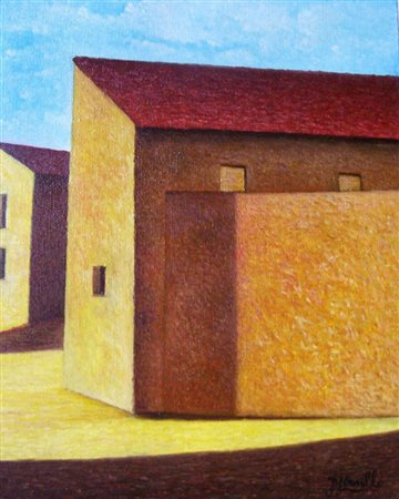 DOMENICO URSILLO Marzano Appio (CE) 1950 PAESAGGIO METAFISICO 2007 Olio su...