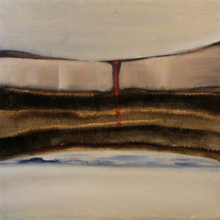 MAURA MENICHETTI Perugia 1953 ONDE 2013 Tecnica mista e applicazioni su tela...