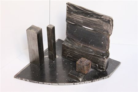 ETTORE MOSCHETTI Napoli 1951 OCCHIO 2008 Scultura in ferro 20x25x24...