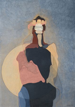 MARINA CARBONI Genova 1952 DALLA CASA ALL'UOMO 2009 Acrilico su tela 100x70...