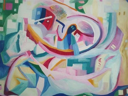 MARCO FAVAZZI Vigevano (PV) 1983 PROMESSA MITOCONDRIALE 2014 Olio su tela...