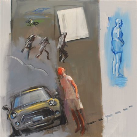 LORENZO PIETROGRANDE Venezia 1961 SENZA TITOLO 2014 Acrilico su tela 100x100...