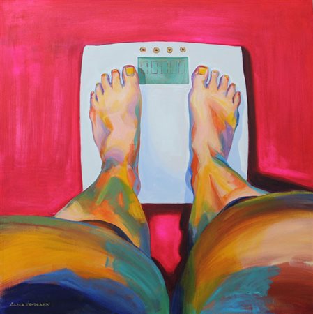 ALICE VENDRAMIN Rho (MI) 1986 ASSURDA LEGGEREZZA 2014 Acrilico su tela...