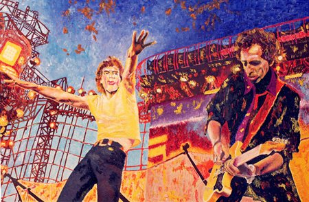 GABRIELE VEGNA Milano 1953 SOGGETTO ON STAGE 1999 Acrilico su tela 80x120...