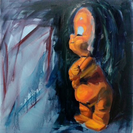 MASSIMILIANO MALIMPENSA Como 1970 FUORI E' FREDDO 2013 Olio su tela 70x80...