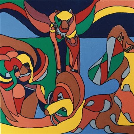 GENNARO MELE Napoli 1972 I MOSTRI DI DANIELE 2012 Smalti su tela 60x60...