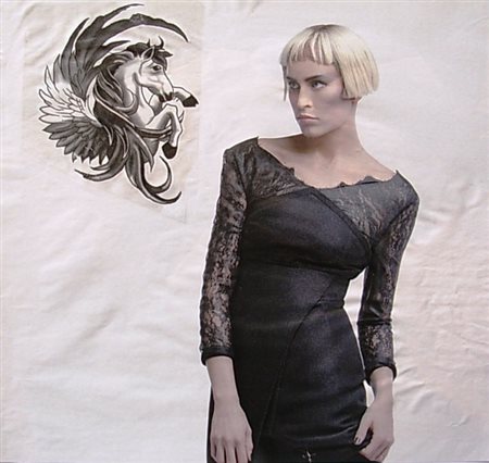 SERGIO SANSEVRINO Milano 1965 REAME DI EPOCA FUTILE DI VANITA' 2014 Disegno...