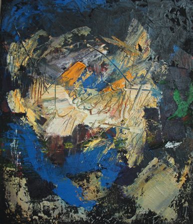 GIANCARLO NUCCI Rimini 1944 NIDO 2012 Tecnica mista su tela 50x40 Certificato...