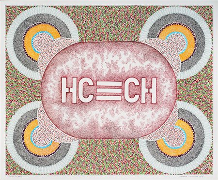 GIUSTINO DE SANTIS Cansano (AQ) 1942 OBLO' ACETILENE (C2H2) 2014 Tecnica...