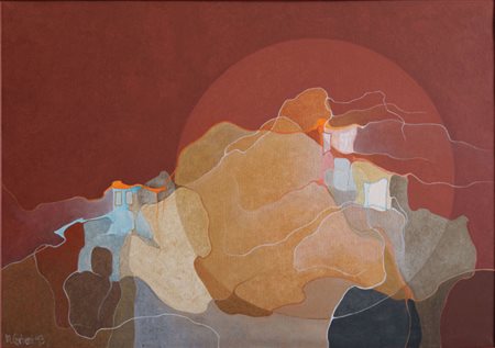 MARINA CARBONI Genova 1952 CINQUE TERRE 2013 Acrilico su tela 70x100...