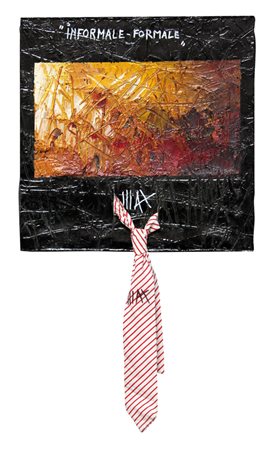 MAX ODDONE Alessandria 1974 INFORMALE FORMALE 2013 Tecnica mista su tavola...