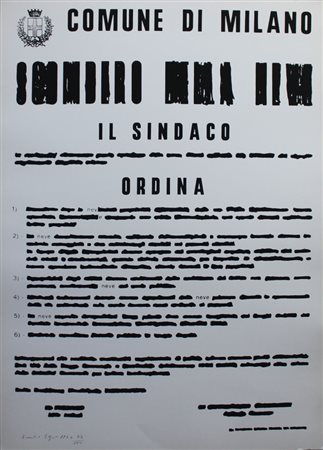 EMILIO ISGRO' Barcellona Pozzo di Gotto (LE) 1937 POESIE VISIVE E...