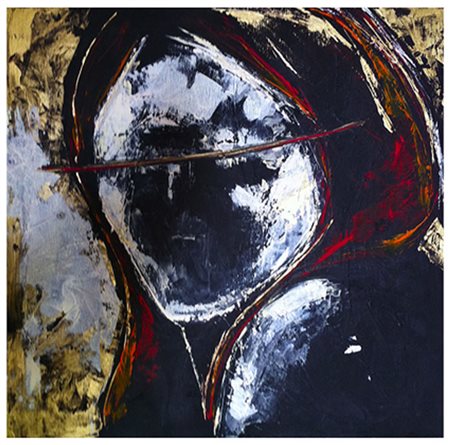 NADIA CROSIGNANI Milano 1960 COSTANZA 2013 Acrilico su tela 50x50 Certificato...