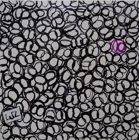 LUZ Milano 1985 BOPOP 2014 Tecnica mista su tela 100x100x5 Certificato di...