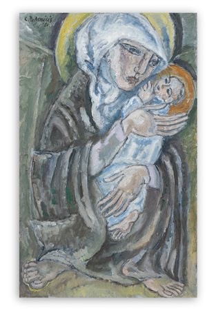CRISTOFORO DE AMICIS (1902-1987) - Madonna (Madonna col bambino), 1981