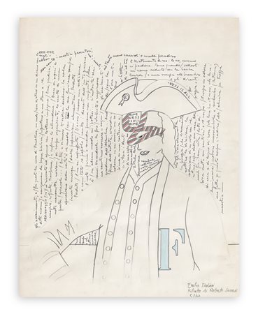 EMILIO TADINI (1927-2002) - Ritratto di Roberto Sanesi, 1967