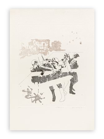 GIANFRANCO FERRONI (1927-2001) - Contro la guerra, 1971
