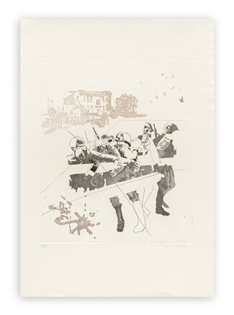 GIANFRANCO FERRONI (1927-2001) - Contro la guerra, 1971