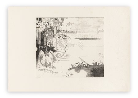 GIANFRANCO FERRONI (1927-2001) - Racconto del lago, 1964