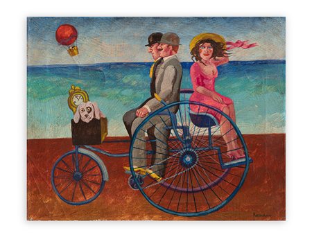 DANIELA ROMANO (1947-2009) - Passeggiata sul lungomare