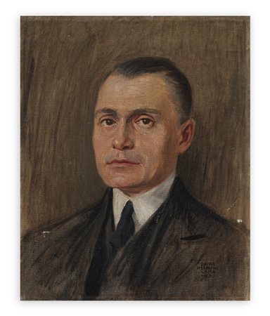 OSCAR HERMANN-LAMB (1876-1947) - Senza Titolo (Ritratto di nobiluomo), 1930