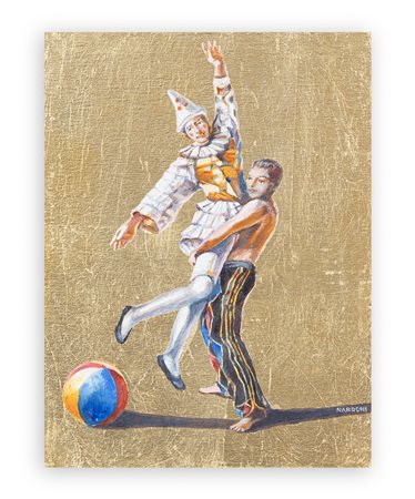 SERGIO NARDONI (1947) - Arlecchino e Pierrot