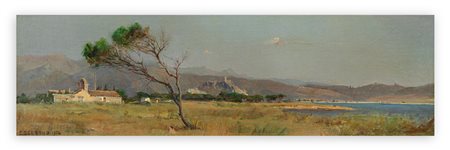 ENRICO DEL BONO (1915-2006) - Paesaggio sardo, 1974