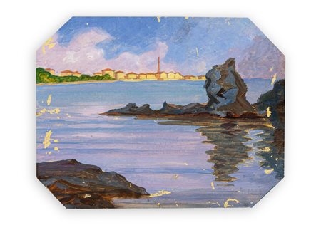 V. GOTI - Veduta di Castiglioncello, 1928