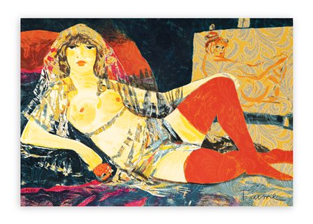 SALVATORE FIUME (1915-1997) - Modella nello studio