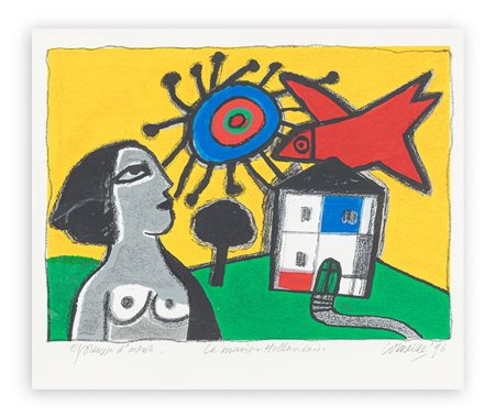 GUILLAUME CORNEILLE (1922-2010) - La maison hollandaise, 1996