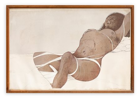 KARL PLATTNER (1919-1986) - Nudo sdraiato, 1970
