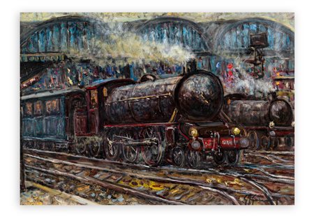 GIOVAN FRANCESCO GONZAGA (1921-2007) - La locomotiva, 1995