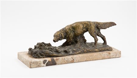 CESARE BISCARRA (1866-1943) - Senza Titolo (Cane Setter)