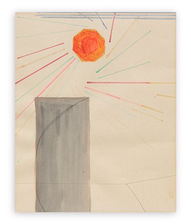 ARTURO VERMI (1928-1988) - Sole con porta