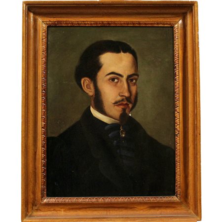 Scuola siciliana del secolo XIX "Ritratto di Gaetano Mendola"