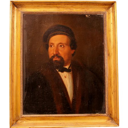 Pittore siciliano del secolo XIX "Ritratto di pittore"