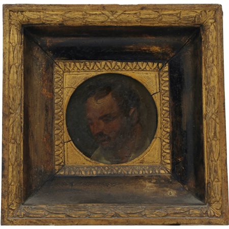 Scuola siciliana degli inizi del secolo XIX "Volto di uomo"