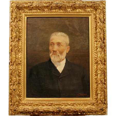 Salvatore Corvaya (1872/1962) "Ritratto di gentiluomo"