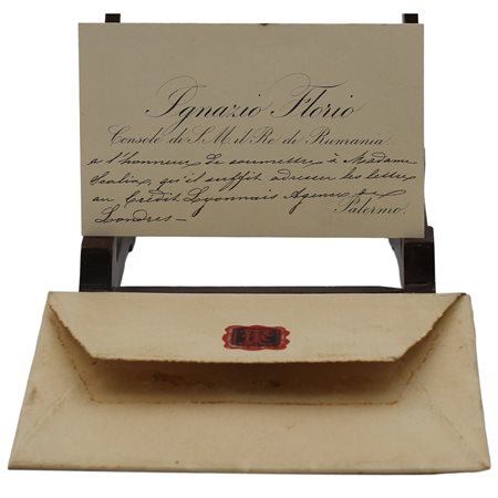 Biglietto da visita di Ignazio Florio