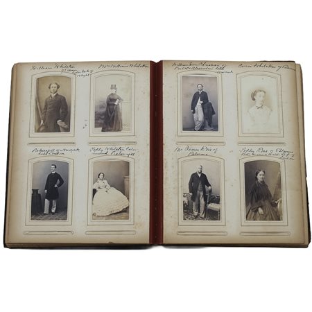 Raro album fotografico delle illustri famiglie palermitane tra cui Florio e Whitaker