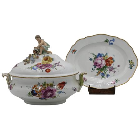 Grande zuppiera con vassoio