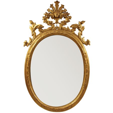 Grande specchiera ovale