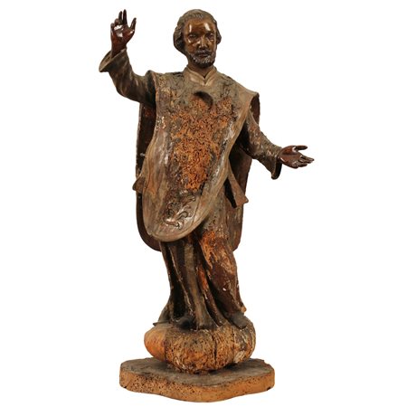 Scultore siciliano del secolo XVIII "Figura di Santo"