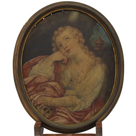 Scuola siciliana del secolo XVIII "Figura di Santa"