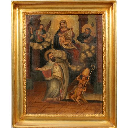 Scuola siciliana del secolo XVIII "Scena sacra"